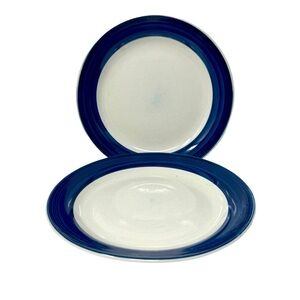 Today’s Home | 2 Blue and White Dessert Plates 7” Replacements